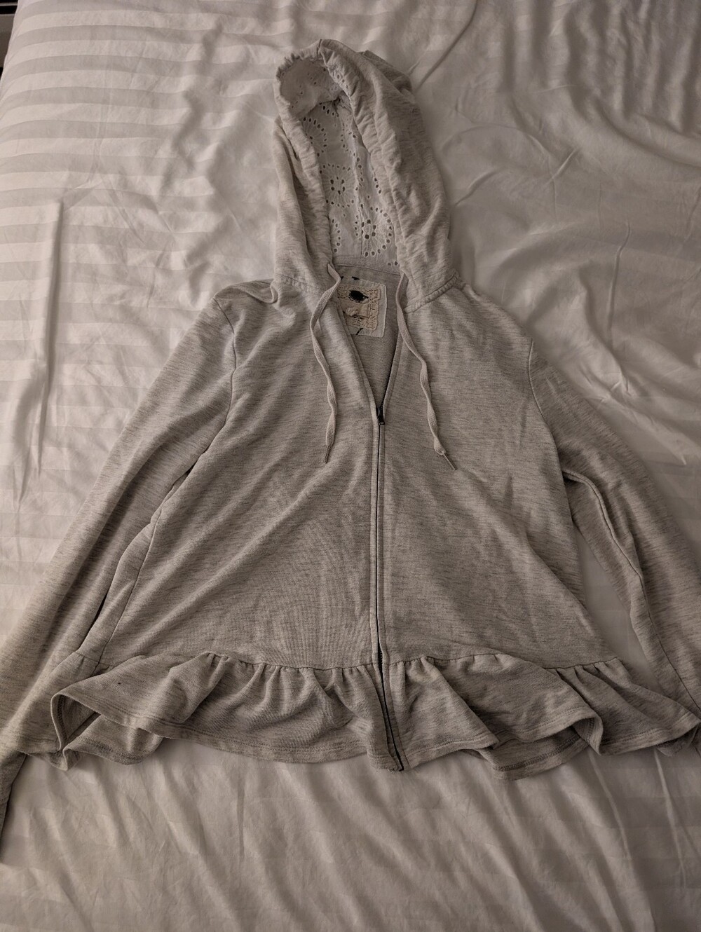 Cupio Light Heather Gray Hoodie